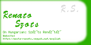 renato szots business card